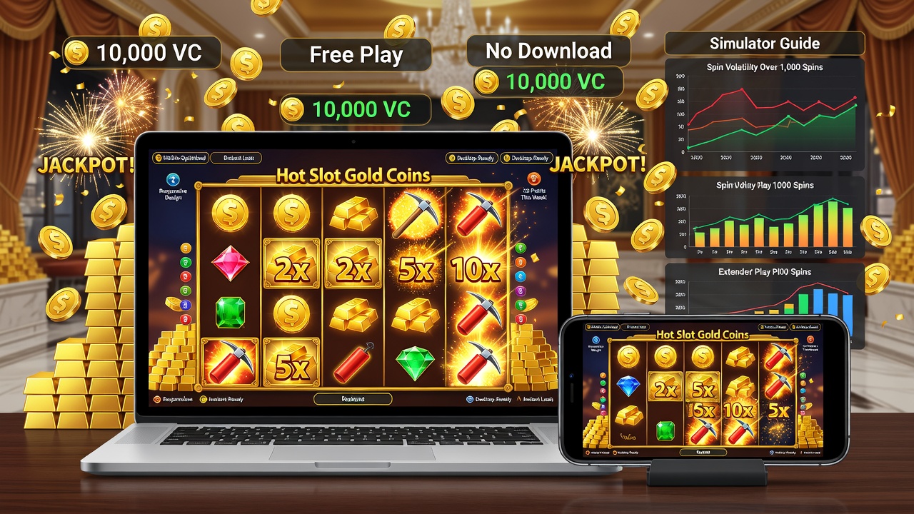 Hot Slot Gold Coins Online: Free Play, No Download, Bonuses, and Simulator Guide